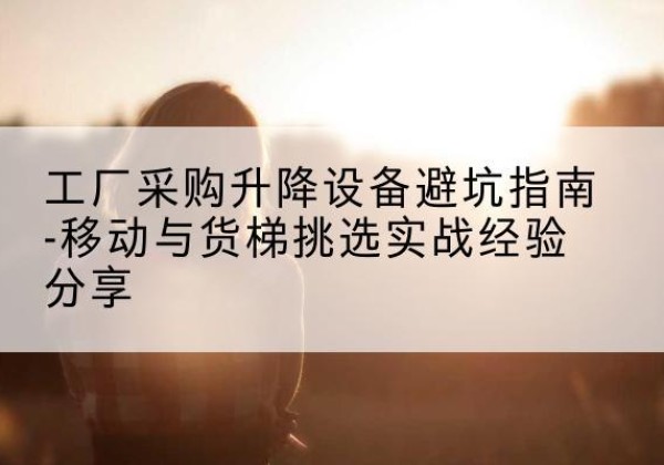 清镇移动式升降机怎么选-工厂采购升降设备避坑指南-移动与货梯挑选实战经验分享